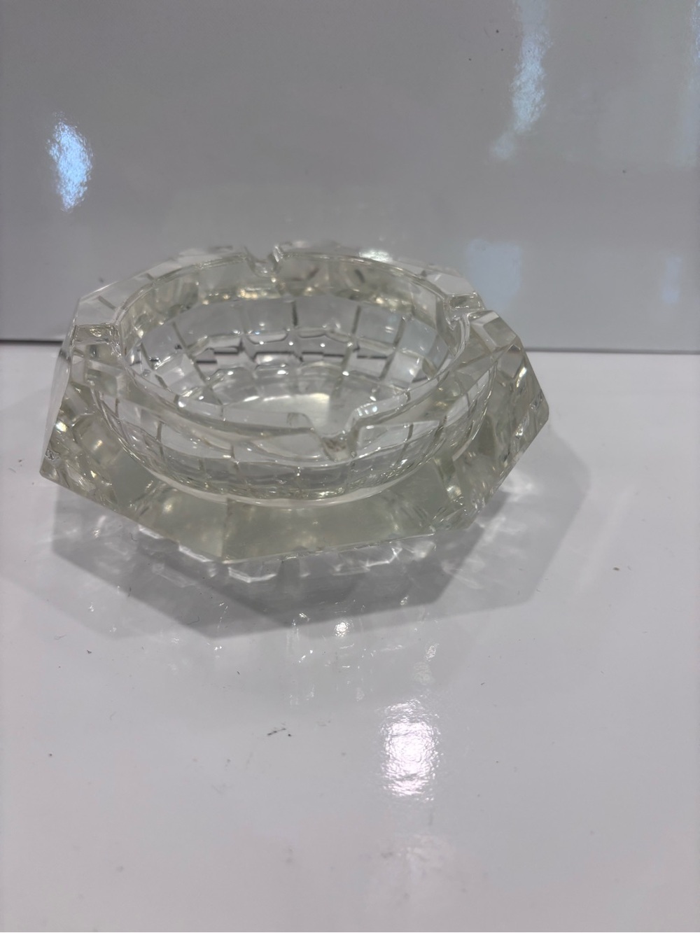 Clear Crystal Ashtray 4.5”